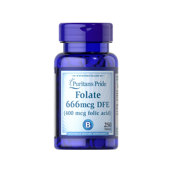 Picture of PURITANS  PRIDE FOLIC ACID 400MCG 250'S