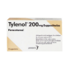 TYLENOL 200 MG 10 SUPP