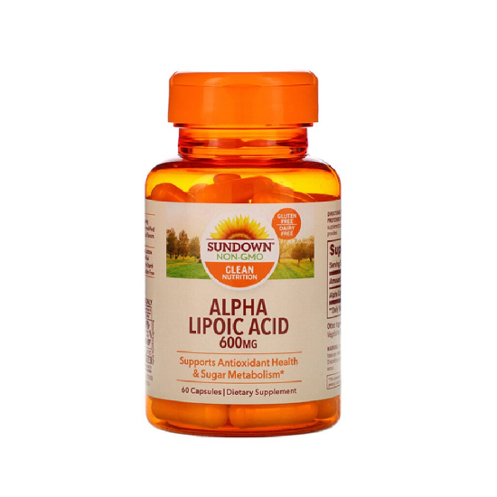 SUNDOWN ALPHA LIPOIC ACID 600mg 60 Caps	