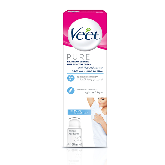 Picture of VEET HAIR REMOVAL CREAM PURE ( SENSITIVE SKIN ) 100 ML