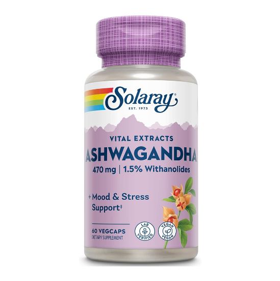 Picture of Solaray Ashwagandha 470mg - 60 Capsules