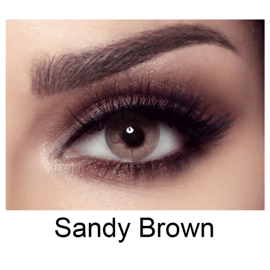 صورة BELLA Color Contact Lenses ELITE Sandy Brown