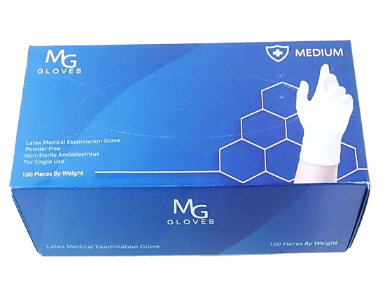 صورة قفازات اللاتكس FADOMED MG (متوسطة الحجم)