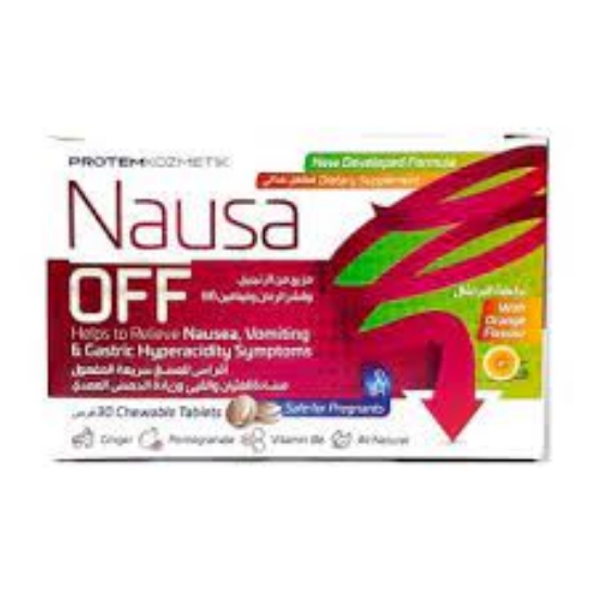 NAUSA OFF CHEWABLE TABLETS 30'S