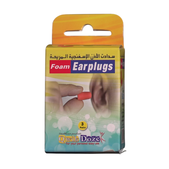 QWIK DOZE Foam Earplugs Spare/Pack 