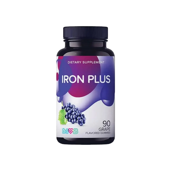 LIVS Iron Plus Gummies 90's