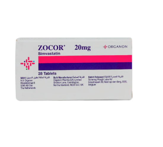Picture of ZOCOR 20 MG 28 TABS