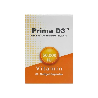 PRIMA Vitamin D3 50,000 IU - 30 Capsules