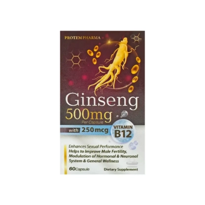 Picture of Protem Pharma GINSENG 500 mg Capsules 60's