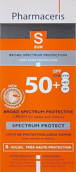صورة PHARMACERIS Broad Spectrum Sun Protection SPF-50 Cream