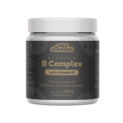 Picture of  MED GUMMIES PREMIUM B-COMPLEX WITH VITAMIN D – 60 Gummies