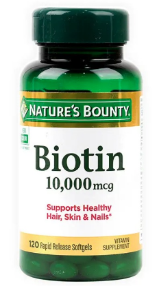 Picture of Nature's Bounty Biotin 10,000 mcg – 120 Capsules